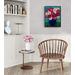 Example of what the painting would look like hanging and framed in a furnished setting. Painting is sold unframed.